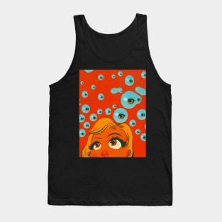 Vintage Eyeball Horror Art Tank Top